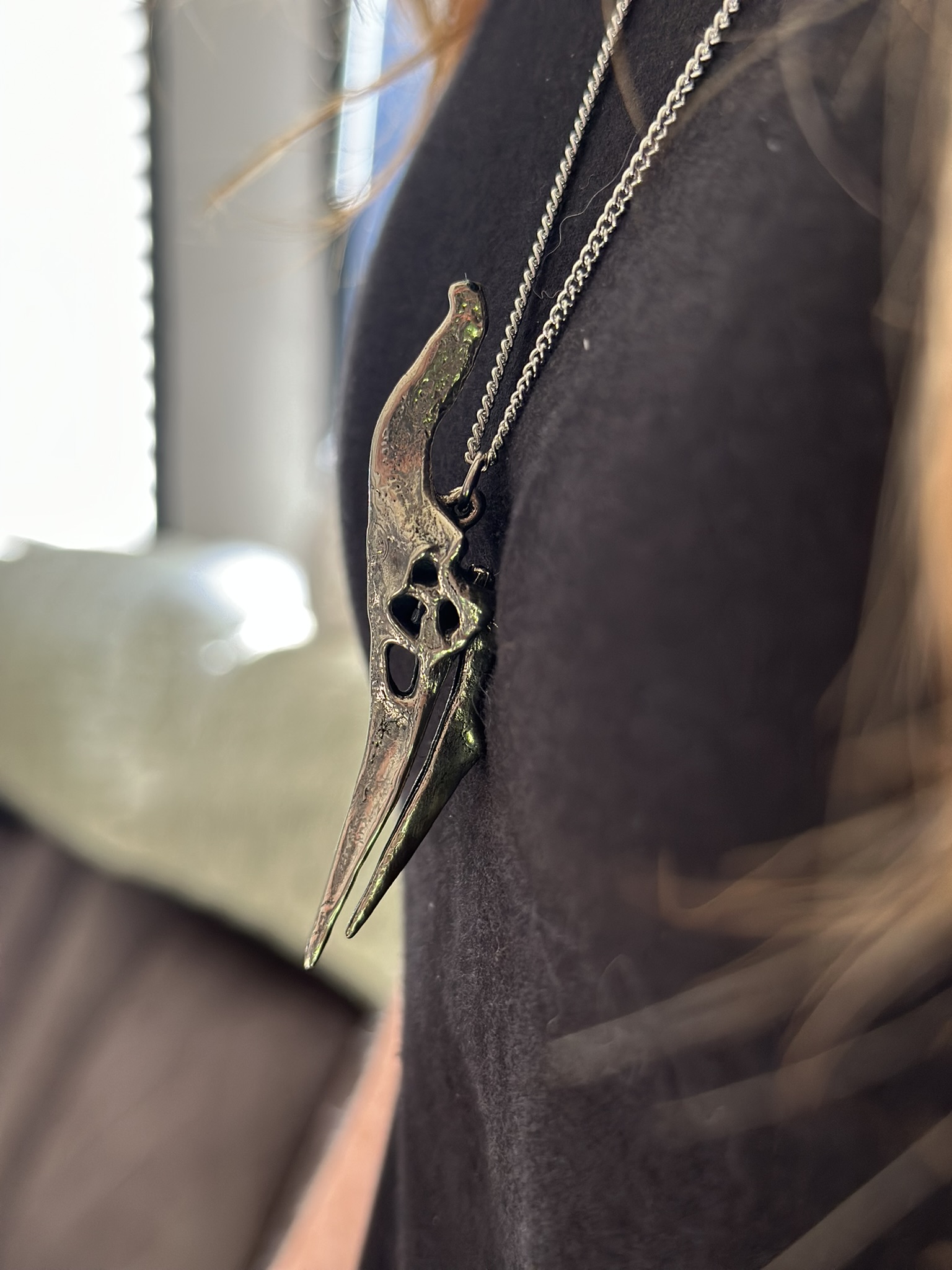 Pteranodon Skull Pendant (Angle 3)