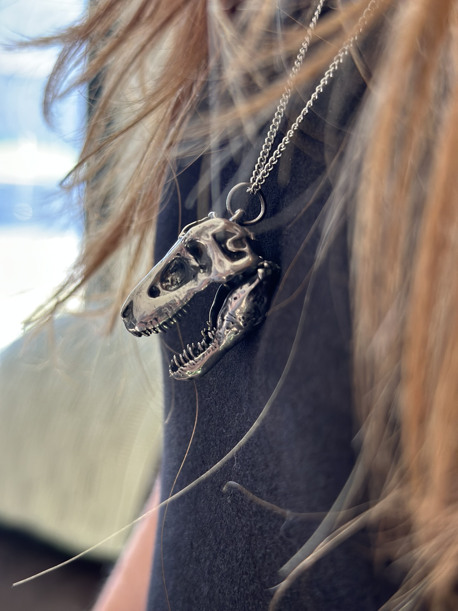T. rex Skull Pendant