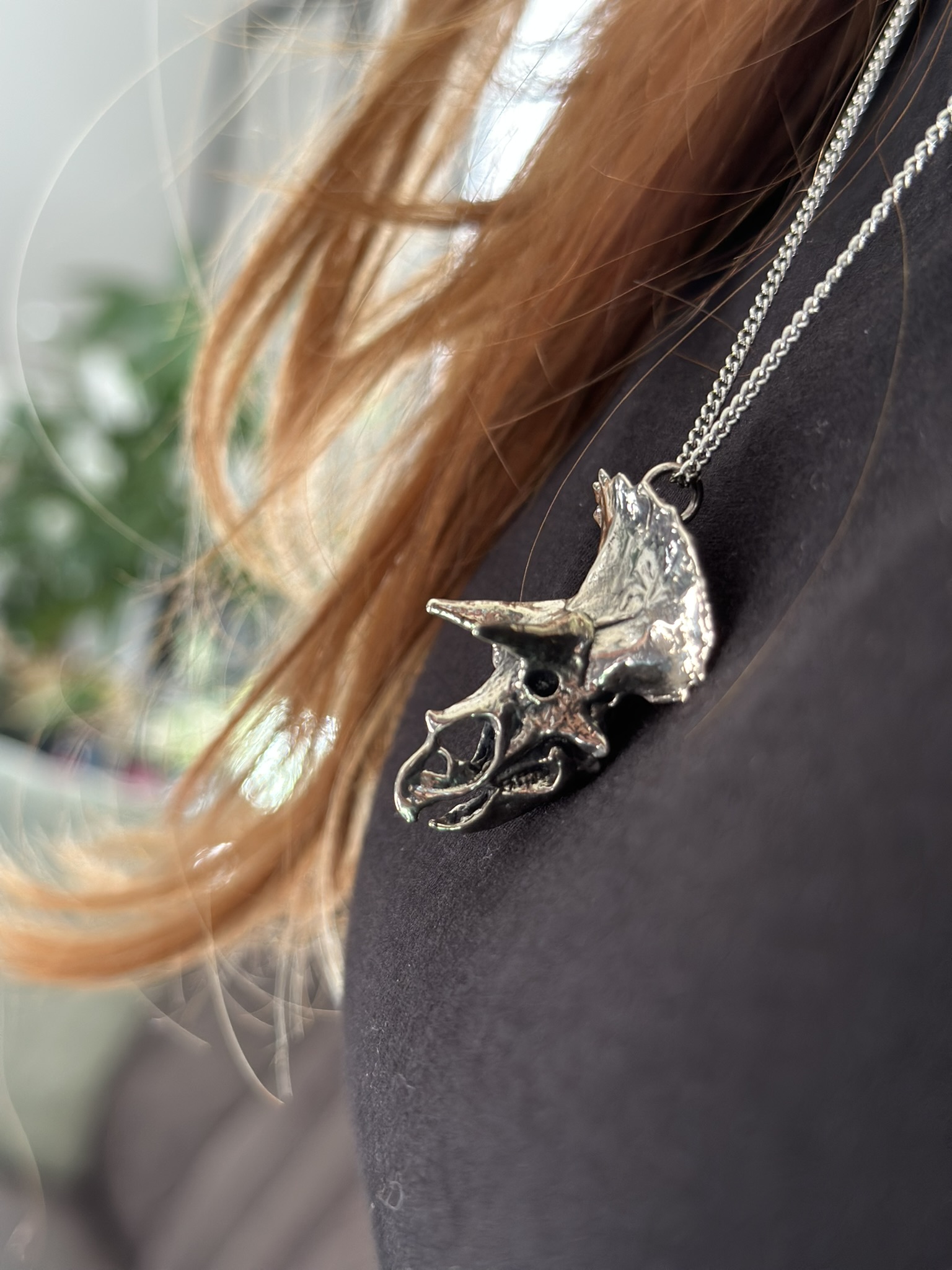 Triceratops Skull Pendant